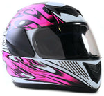 Youth Pink Double Pane Snowmobile Helmet