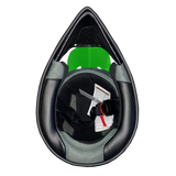 Adult Helmet Matte Green Splatter with Black Goggles