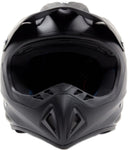 Matte Black Helmet, Purple Gloves, Goggles & Adult Chest Protector