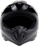 Matte Black Helmet, Purple Gloves, Goggles & Adult Chest Protector