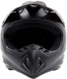 Adult Helmet Combo Matte Black w/ Black Gloves & Black Goggles