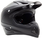Matte Black Helmet, Red Gloves, Goggles & Adult Chest Protector