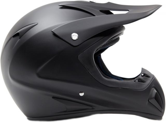 Adult Motocross Helmet Matte Black – Typhoon Helmets