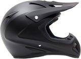Snocross Helmet Matte Black w/ Matte Black Goggles