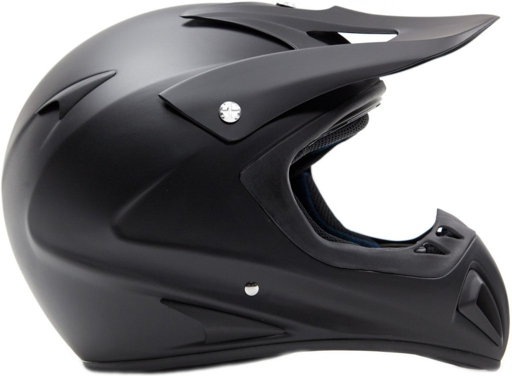Adult TYPHOON OFFROAD ATV MOTOCROSS Helmet Black with Orange