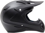 Adult Helmet Combo Matte Black w/ Black Gloves & Black Goggles