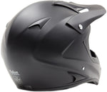 Adult Helmet Combo Matte Black w/ Blue Gloves & Goggles