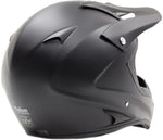 Matte Black Helmet, Purple Gloves, Goggles & Adult Chest Protector