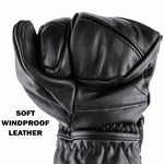 Leather Trigger Finger Gloves XS - Small