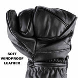 Leather Trigger Finger Gloves XS - Small