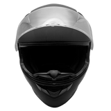 Adult Full Face 3x 4x Matte Black Snowmobile Helmet w/ Electric Heated Shield