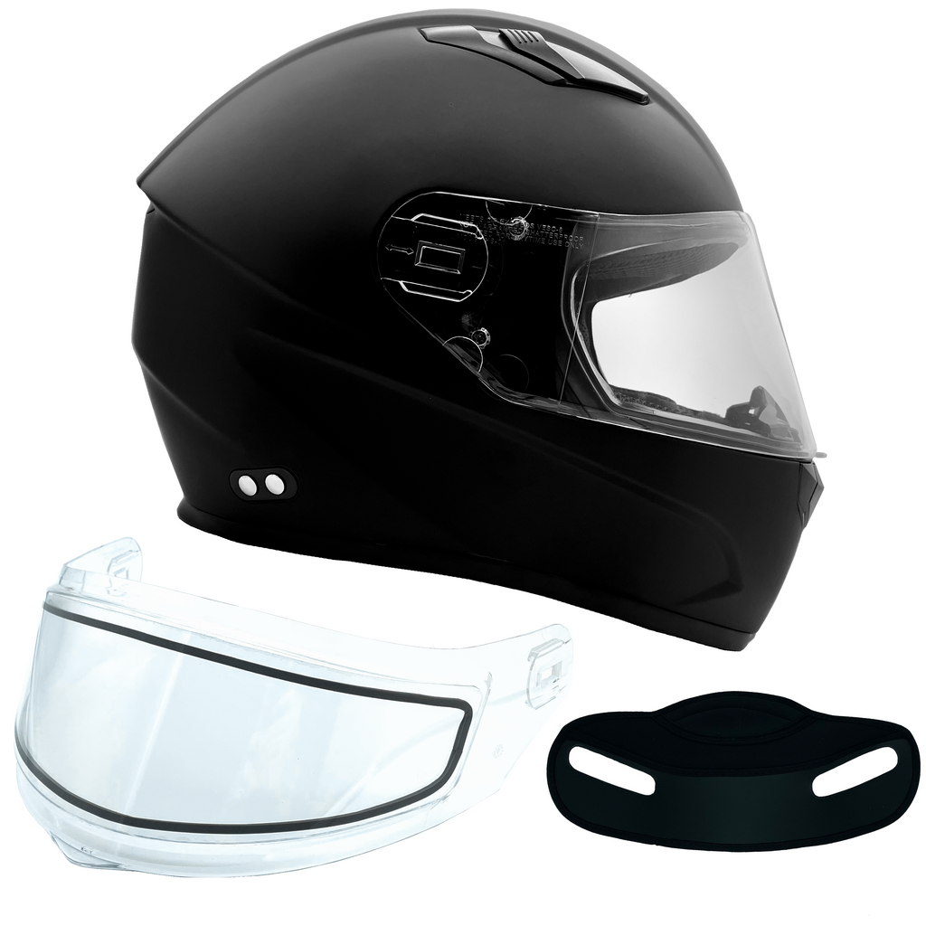 Black shop snowmobile helmet