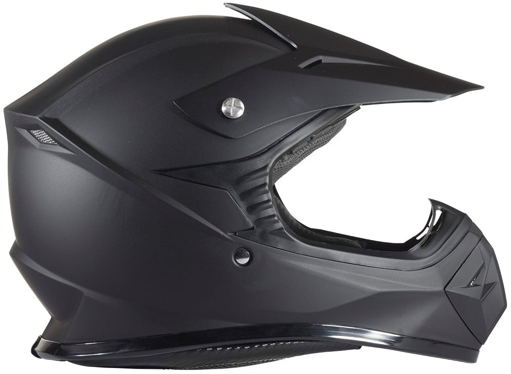 Matte Black Youth Kids Motocross ATV Dirt Bike Helmet – Typhoon Helmets Matte Black Youth Kids Motocross ATV Dirt Bike Helmet – Typhoon Helmets