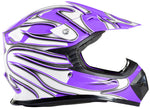 Purple Helmet, Gloves, Goggles And Youth Chest Protector