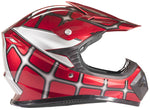 Red Web graphics Helmet, Gloves, Goggles & Youth Chest Protector