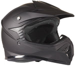 Small Matte Black Youth Off Road Helmet - FACTORY SECOND