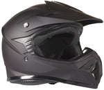 Youth Matte Black Helmet and Orange Goggles