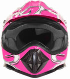 Pink Youth Kids Off Road Helmet