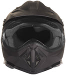 Matte Black Youth Off Road Helmet (MEDIUM) - FACTORY SECOND