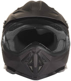 Small Matte Black Youth Off Road Helmet - FACTORY SECOND