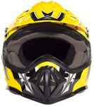 Yellow Helmet, Black Gloves, Goggles and Youth Chest Protector