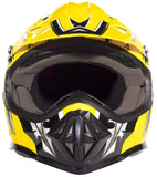 Yellow Youth Kids OffRoad Helmet Large - FACTORY SECOND