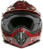 Red Web graphics Helmet, Gloves, Goggles & Youth Chest Protector