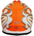 Youth Orange Helmet And Black Goggles