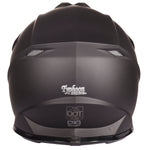 Youth Matte Black Helmet and Orange Goggles