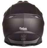 Youth Matte Black Helmet and Orange Goggles