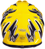 Yellow Helmet, Black Gloves Goggles & PeeWee Chest Protector