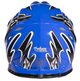 Blue Helmet, Black Gloves, Goggles & Youth Chest Protector