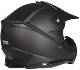 Youth Matte Black Helmet and Orange Goggles