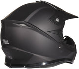Youth Matte Black Helmet and Red Goggles