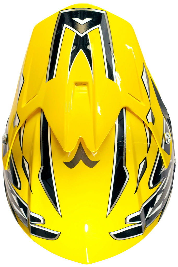 bike race yellow helmet Yellow Youth Kids Motocross ATV Dirt Bike Helmet – Typhoon Helmets