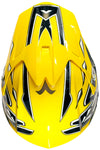 Yellow Helmet, Black Gloves Goggles & PeeWee Chest Protector