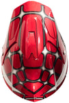 Youth Helmet Combo Red Web Graphic w/ Red Gloves and Goggles