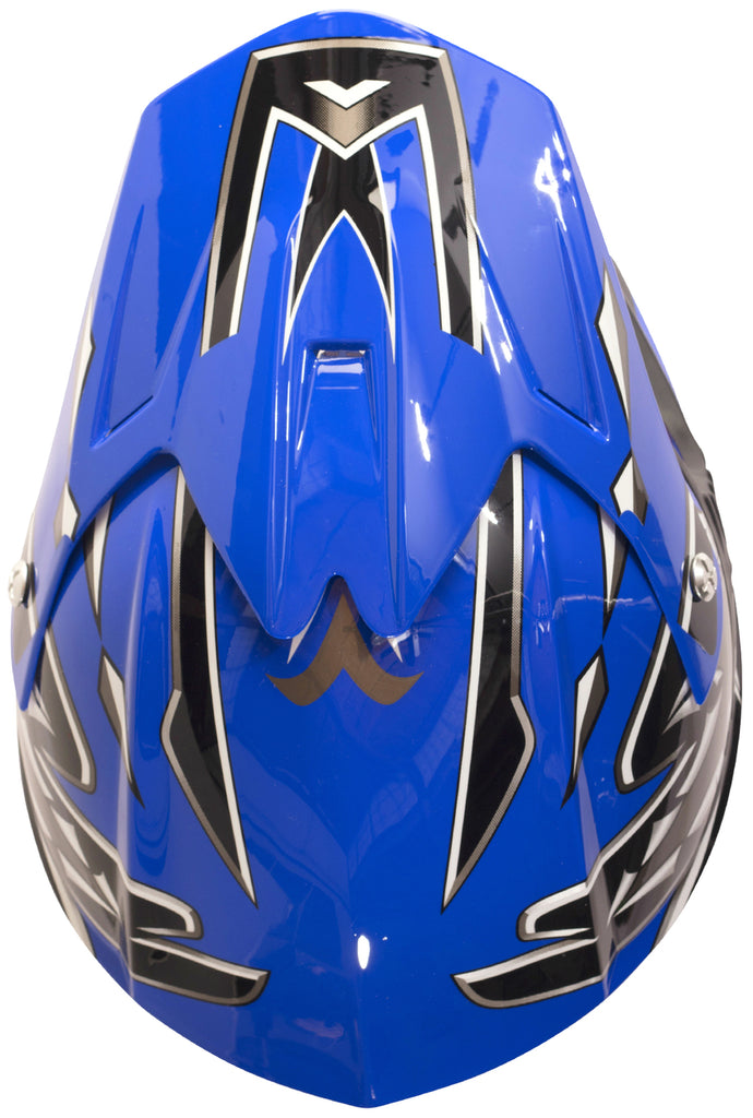 Youth Kids Full Face Blue Typhoon Motorcycle Helmet – Typhoon Helmets