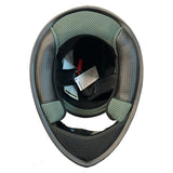 Youth Full Face Matte Green Motorcycle Helmet