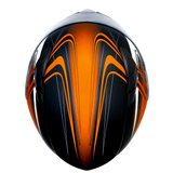 Adult Full Face Motorcycle Helmet w/Drop Down Sun Shield (Matte Orange, X Small) Size 21 - 21 1/2"