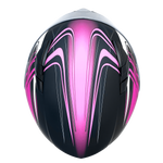 Adult Matte Pink Full Face Helmet w/ Retractable Sun Visor