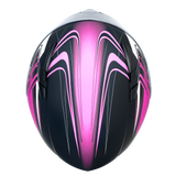 XS Adult Matte Pink Full Face Helmet w/ Retractable Sun Visor