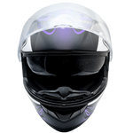 Adult Matte Purple Full Face Helmet w/ Retractable Sun Visor