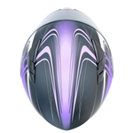 Adult Matte Purple Full Face Helmet w/ Retractable Sun Visor