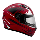 Matte Red Adult Full Face Helmet 3x 4x