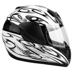 Black Youth Full Face Motorcycle Helmet Small- FACTORY SECOND