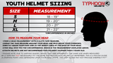 Black Youth Full Face Motorcycle Helmet Small- FACTORY SECOND