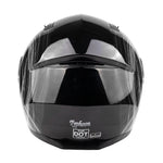 Black/White Adult Modular Flip up Snowmobile Helmet with dual lens anti fog shield and drop down sun-glass
