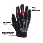 Black Youth Motocross Gloves