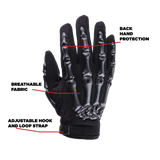 Black Youth Motocross Gloves